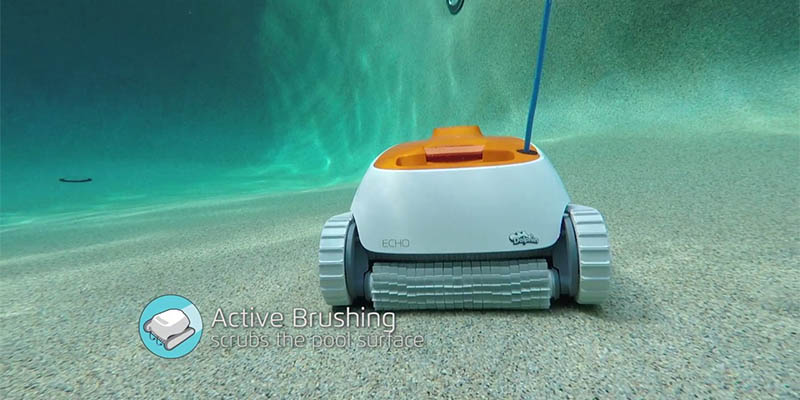 A pool cleaner that cleans the surface
